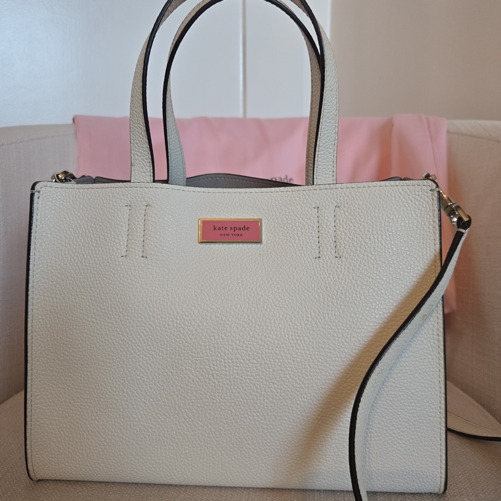 Kate Spade White Satchel Bag